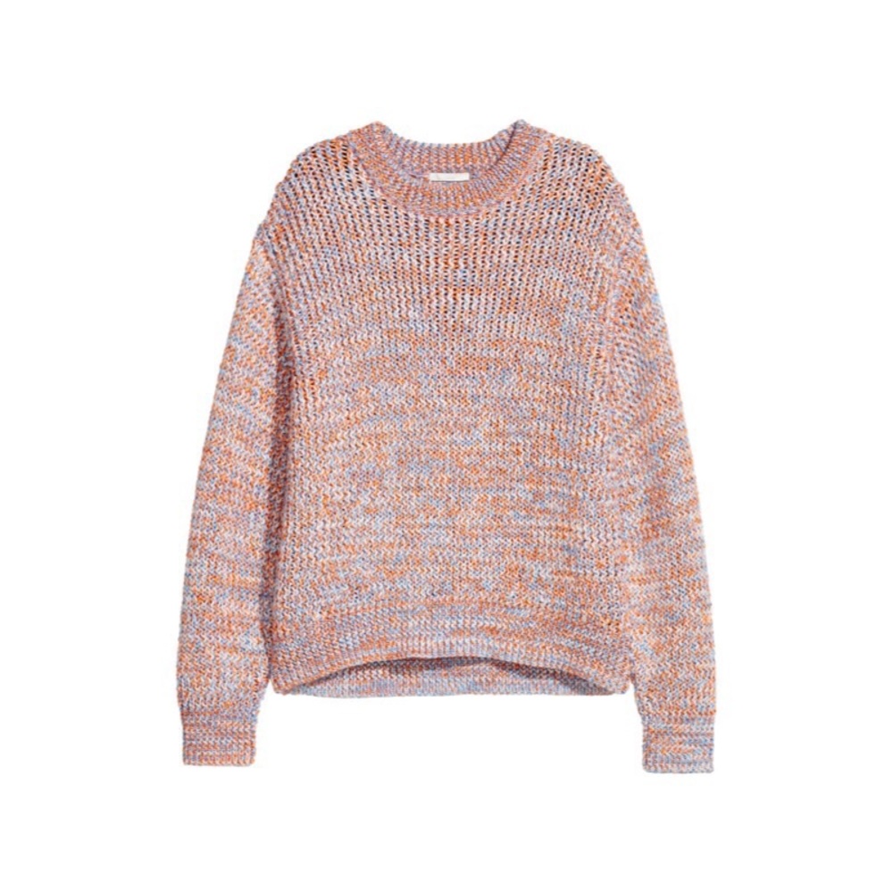 H&M Orange & Blue Chunky Knit Sweater - Picture 2 of 3